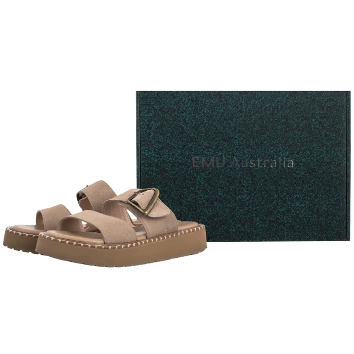 Klapki EMU Australia Scarlet Beige W13267 – zdjęcie 6