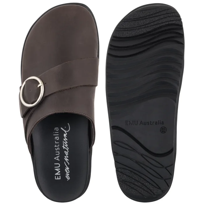 Klapki EMU Australia Amber 2.0 Espresso W13307 – zdjęcie 5