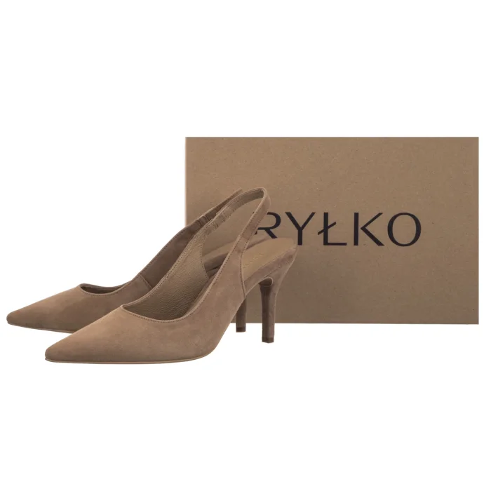 Czółenka Ryłko Jasno Brązowe F8EW4____ _6TWF – zdjęcie 6