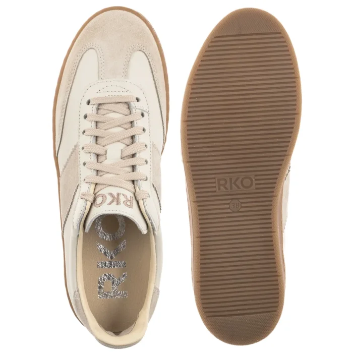 Sneakersy Ryłko Kremowy+Beżowy 0ERY6_P1 _8FVF – zdjęcie 5
