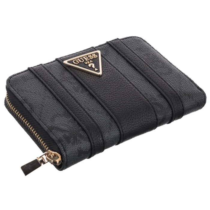 Portfel Guess Laurel II Slg Med Zip Around SWSS74 59140 Coal logo – zdjęcie 3