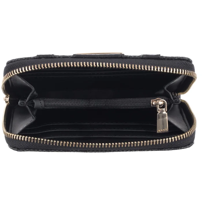 Portfel Guess Laurel II Slg Med Zip Around SWSS74 59140 Coal logo – zdjęcie 5