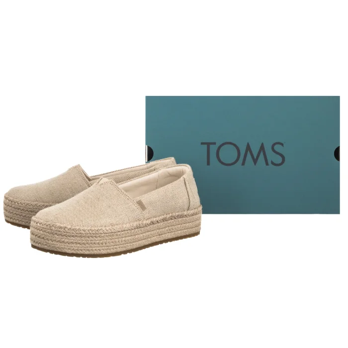 Espadryle Toms Valencia Champagne Glimmer Slub Canvas 10023059 – zdjęcie 6