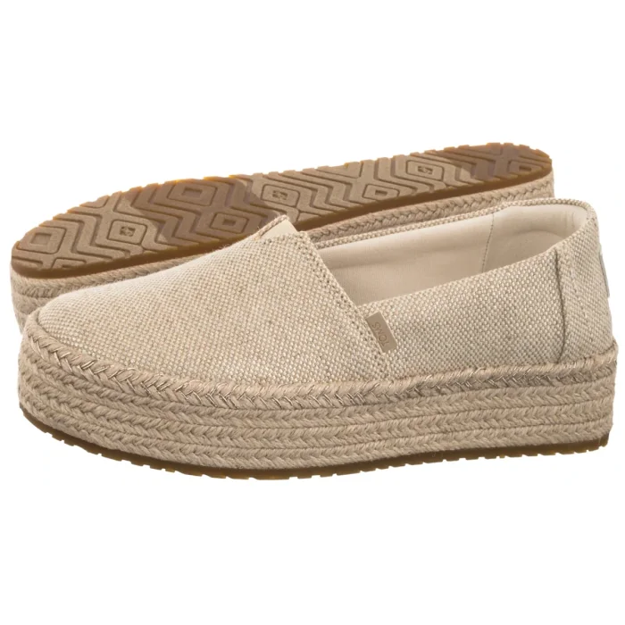 Espadryle Toms Valencia Champagne Glimmer Slub Canvas 10023059 – zdjęcie 1