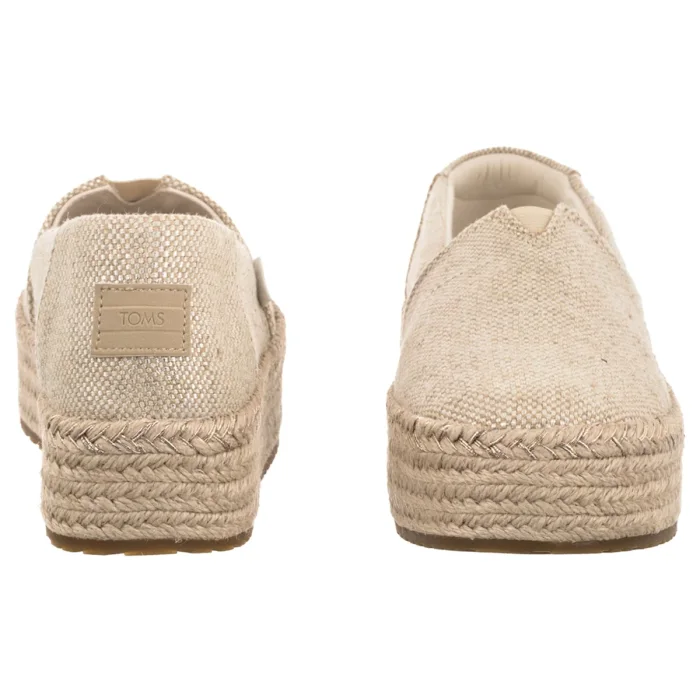 Espadryle Toms Valencia Champagne Glimmer Slub Canvas 10023059 – zdjęcie 4