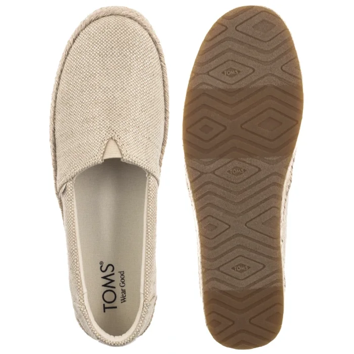 Espadryle Toms Valencia Champagne Glimmer Slub Canvas 10023059 – zdjęcie 5