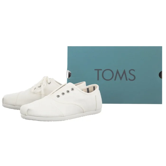 Półbuty Toms Cordones Plus White Canvas 10023129 – zdjęcie 6