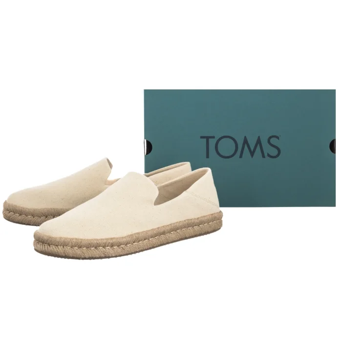 Espadryle Toms Santiago Natural Undyed Recycled Cotton Canvas 10023171 – zdjęcie 6