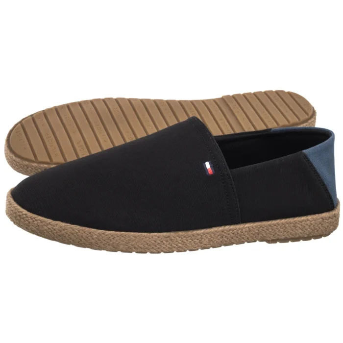 Espadryle Tommy Hilfiger Core Hilfiger Espadrille Textile Black FM0FM05792 BDS – zdjęcie 1