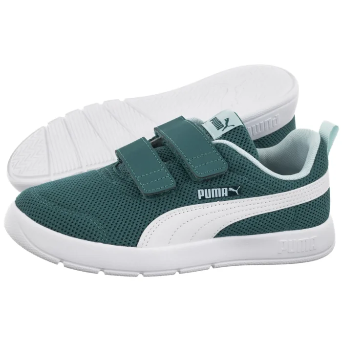 Buty Sportowe Puma Courtflex V3 Mesh PS Emerald Ice-Puma White 398085-18 – zdjęcie 1