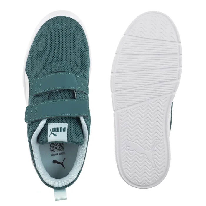 Buty Sportowe Puma Courtflex V3 Mesh PS Emerald Ice-Puma White 398085-18 – zdjęcie 5