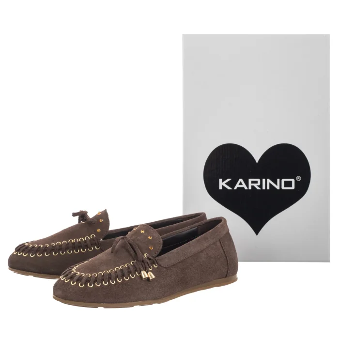 Baleriny Karino Brązowe 5941/015-P – zdjęcie 6