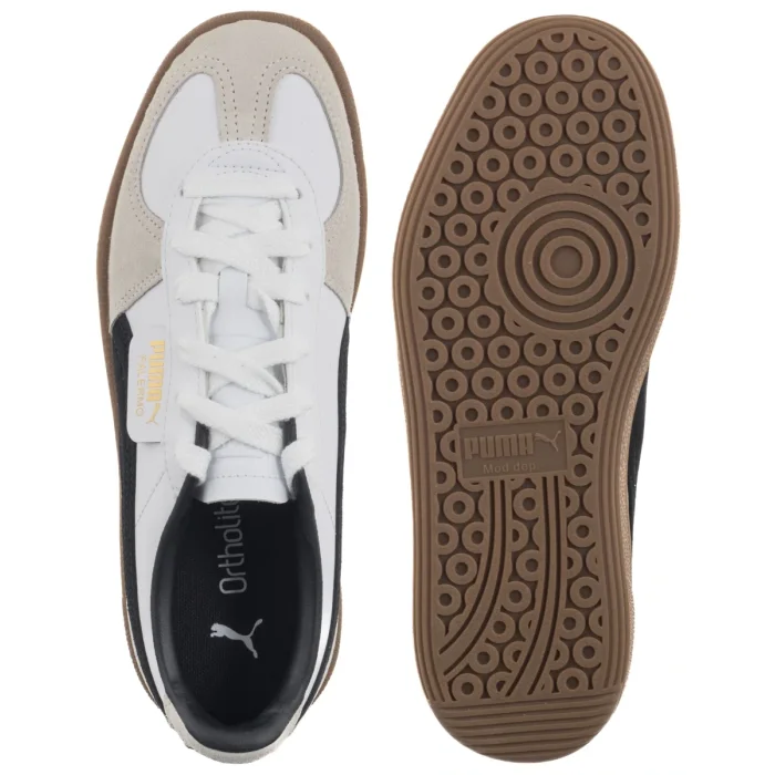 Buty Sportowe Puma Palermo Lth Jr Puma White-Vapor Gray-Gum 397275-01 – zdjęcie 5