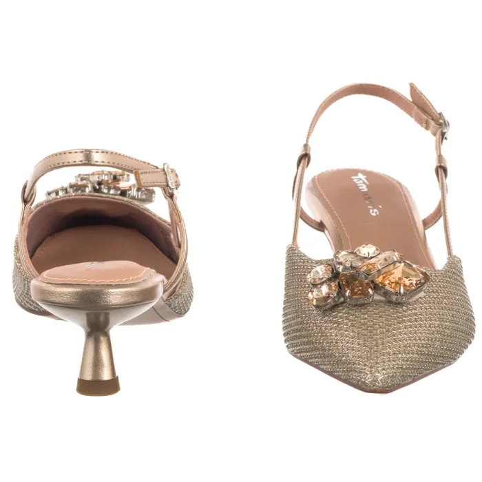 Czółenka Tamaris Perłowe 1-29512-46 289 Pearl Glam – zdjęcie 4