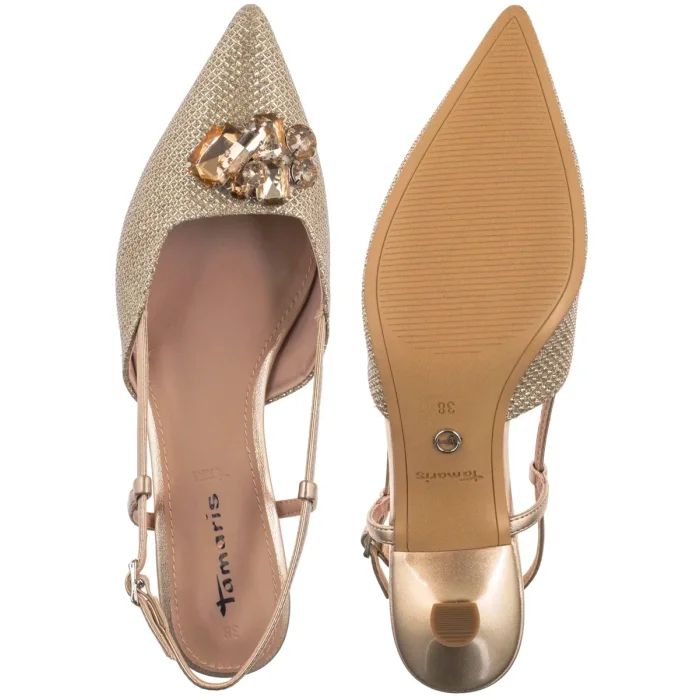 Czółenka Tamaris Perłowe 1-29512-46 289 Pearl Glam – zdjęcie 5