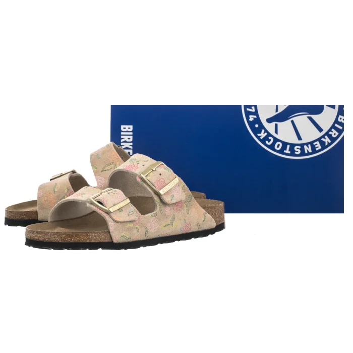 Klapki Birkenstock Arizona BS Sandcastle Flower Print 1031736 – zdjęcie 6