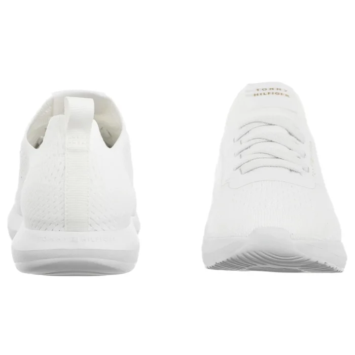 Sneakersy Tommy Hilfiger TH Knit Extralight Runner White FW0FW09112  YBS – zdjęcie 4