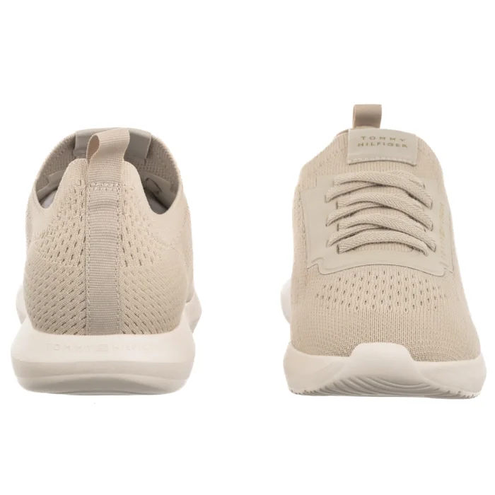 Sneakersy Tommy Hilfiger TH Knit Extralight Runner Classic Beige FW0FW09112 ACI – zdjęcie 4