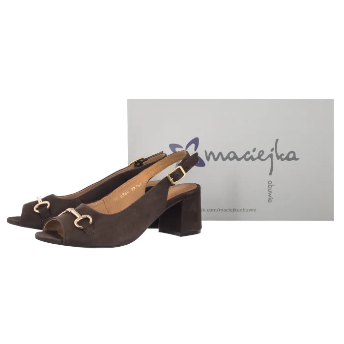 Sandały Maciejka Brązowe 06569-02/00-5 – zdjęcie 6