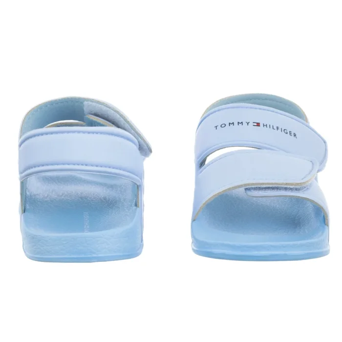 Sandałki Tommy Hilfiger Velcro Sandal Light Blue T1X2-33913-1172 812 – zdjęcie 4