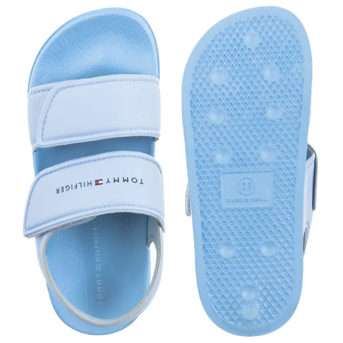 Sandałki Tommy Hilfiger Velcro Sandal Light Blue T1X2-33913-1172 812 – zdjęcie 5