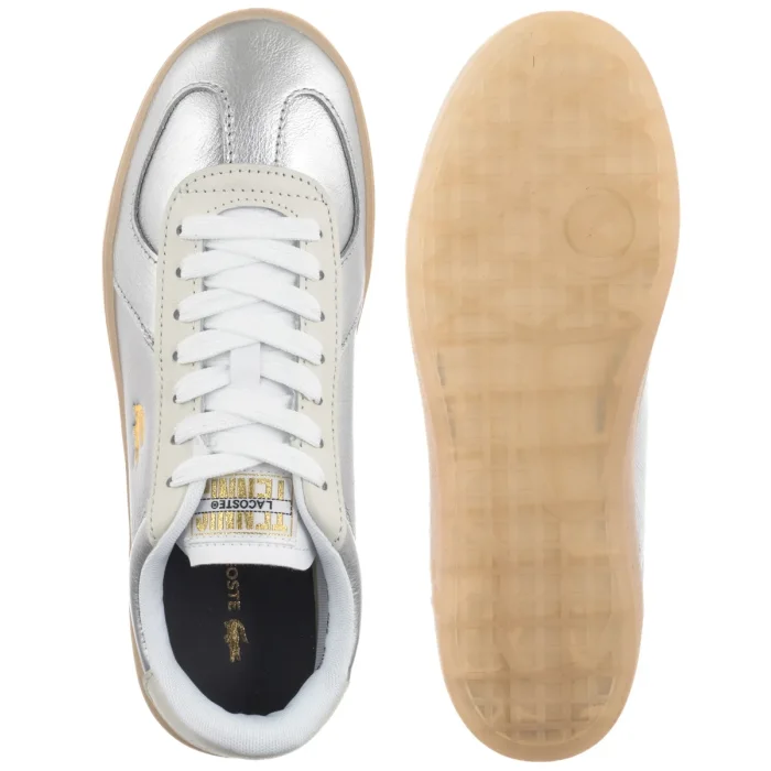 Sneakersy Lacoste Baseshot Pro 225 1 SFA Slv/Off Wht 750SFA0031.AAB – zdjęcie 5