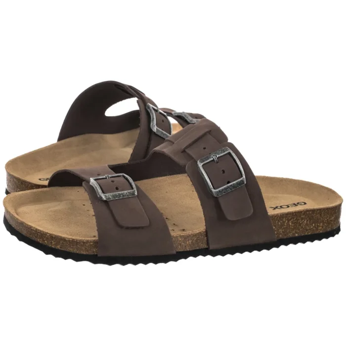 Klapki Geox U Sandal Ghita B DK Coffee U159VB 00032 C6024 – zdjęcie 1
