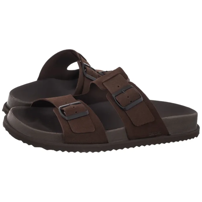 Klapki Geox U Parnaiba DK Brown U651KA 00022 C6006 – zdjęcie 1