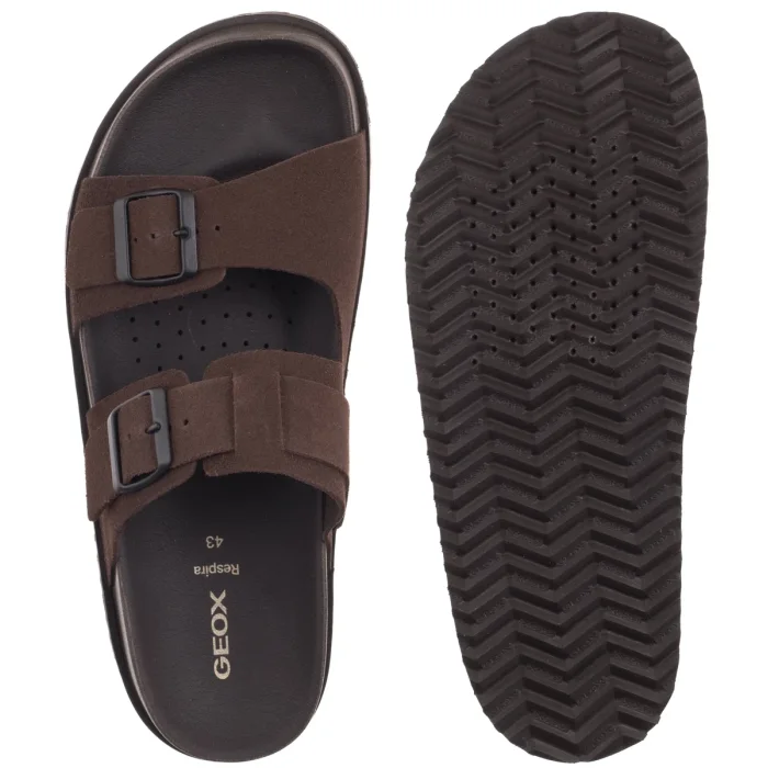Klapki Geox U Parnaiba DK Brown U651KA 00022 C6006 – zdjęcie 5