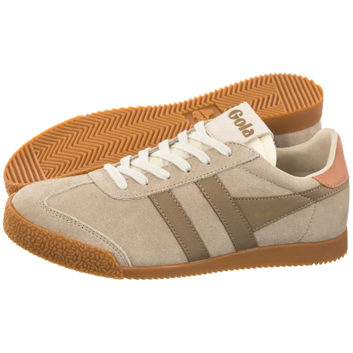 Sneakersy Gola Gola Women's Elan Trainer Bone/Light Caramel/Terracotta CLB538 – zdjęcie 1