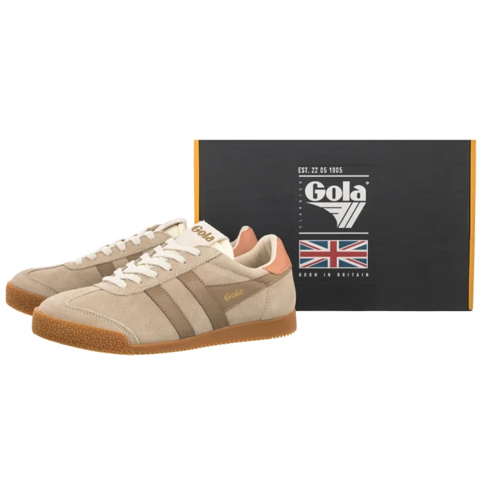 Sneakersy Gola Gola Women's Elan Trainer Bone/Light Caramel/Terracotta CLB538 – zdjęcie 6
