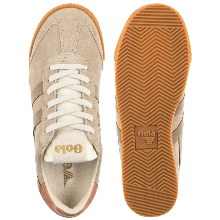 Sneakersy Gola Gola Women's Elan Trainer Bone/Light Caramel/Terracotta CLB538 – zdjęcie 5