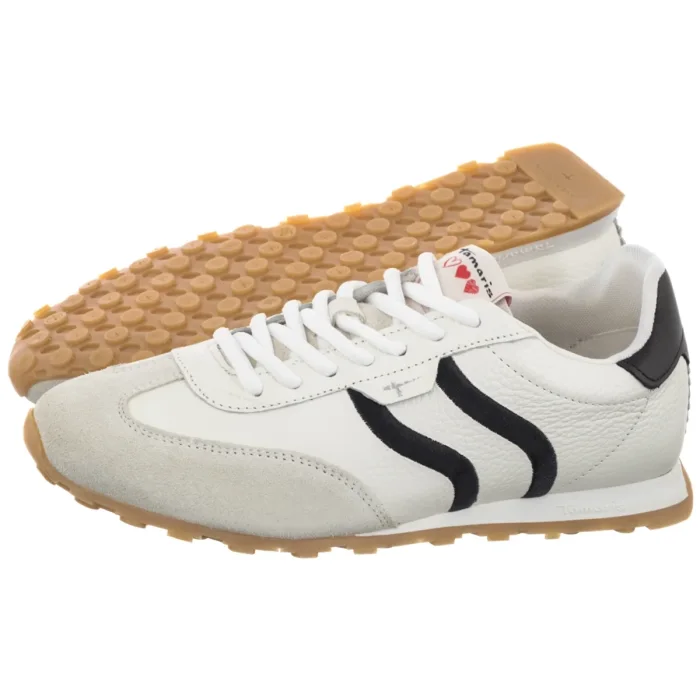 Buty Retro Tamaris Białe/Czarne 1-23614-46 125 White/Black – zdjęcie 1