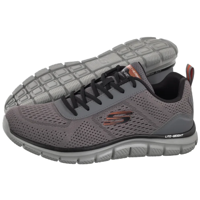 Buty Sportowe Skechers Track Leshur Charcoal/Orange 232758/CCOR – zdjęcie 1