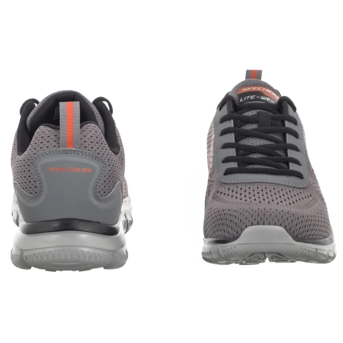 Buty Sportowe Skechers Track Leshur Charcoal/Orange 232758/CCOR – zdjęcie 4