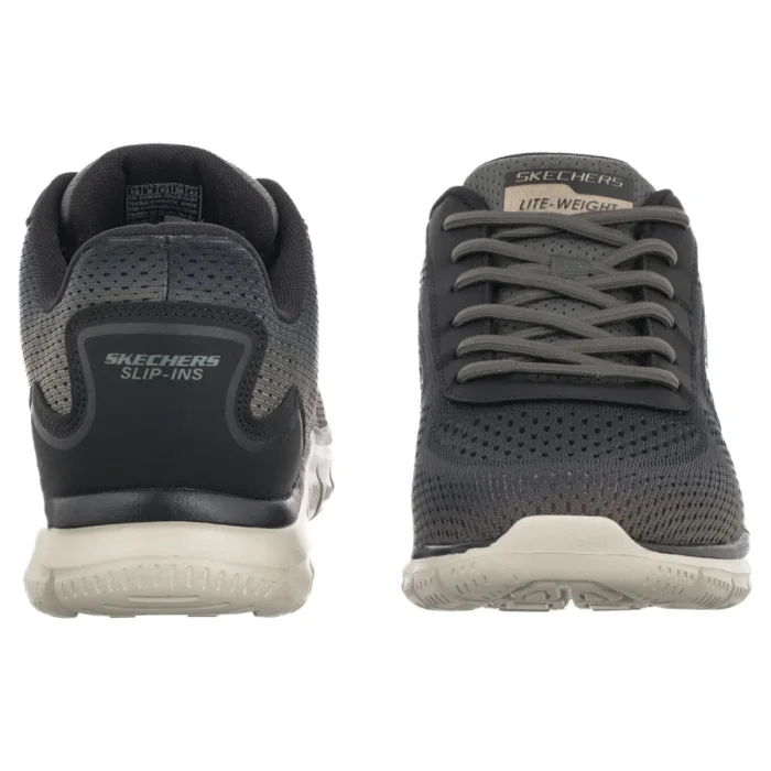 Buty Sportowe Skechers Track Revno Slip-Ins Olive/Black 233038/OLBK – zdjęcie 4