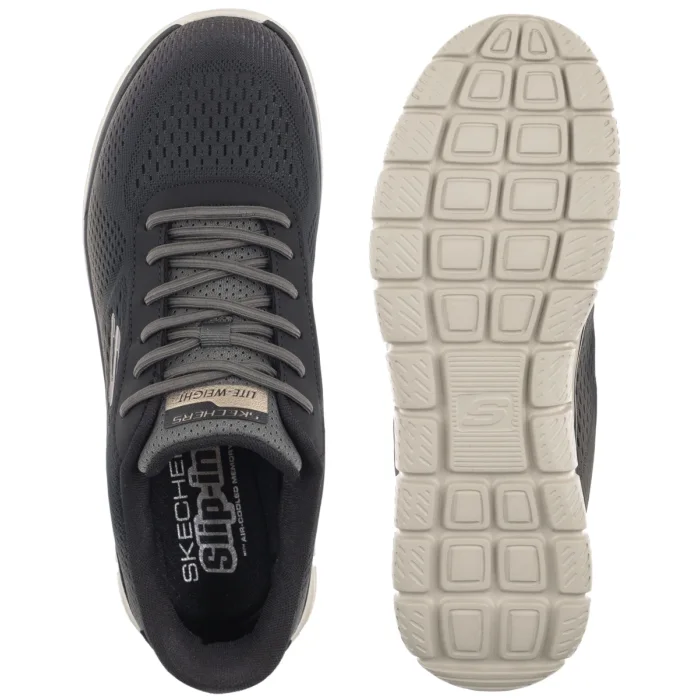 Buty Sportowe Skechers Track Revno Slip-Ins Olive/Black 233038/OLBK – zdjęcie 5