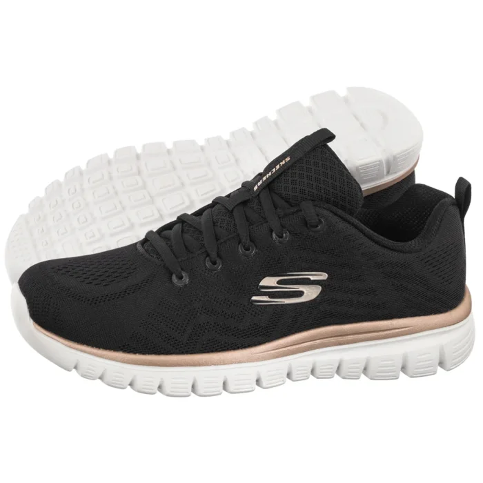 Buty Sportowe Skechers Graceful Grt Connected Black/Gold 12615/BKGD – zdjęcie 1