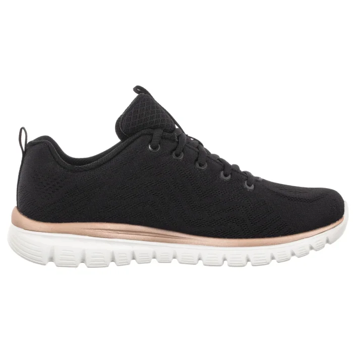 Buty Sportowe Skechers Graceful Grt Connected Black/Gold 12615/BKGD – zdjęcie 3