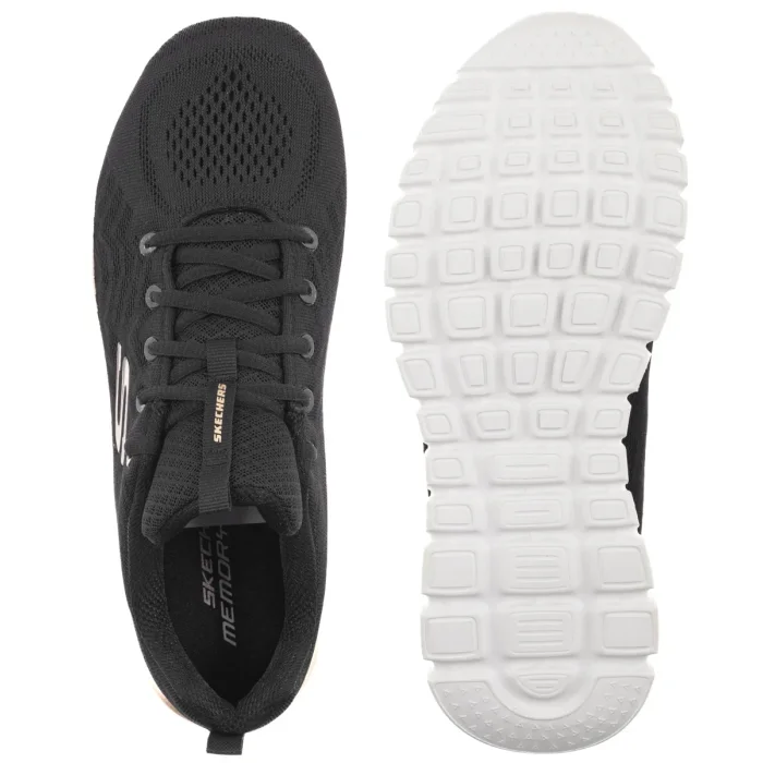 Buty Sportowe Skechers Graceful Grt Connected Black/Gold 12615/BKGD – zdjęcie 5