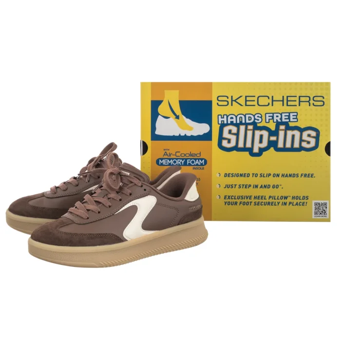 Sneakersy Skechers Hotshot Hi Lifted Luxe Brown 185460/BRN – zdjęcie 6