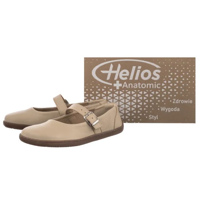 Półbuty Helios Beżowe 471 10 – zdjęcie 6