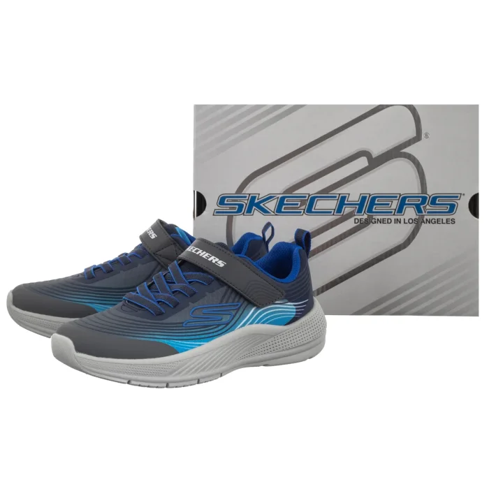 Buty Sportowe Skechers Microspec Advance Navy/Blue 403926L/NVBL – zdjęcie 6