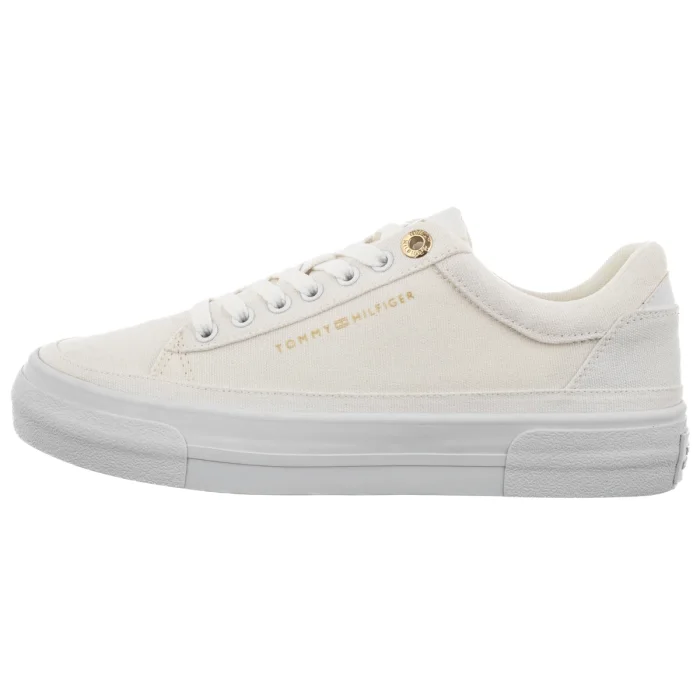 Tenisówki Tommy Hilfiger TH Foxing Platform Canvas White FW0FW09480 YBS – zdjęcie 2