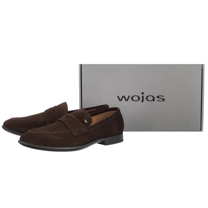 Loafersy Wojas Brązowe 10196-62 – zdjęcie 6