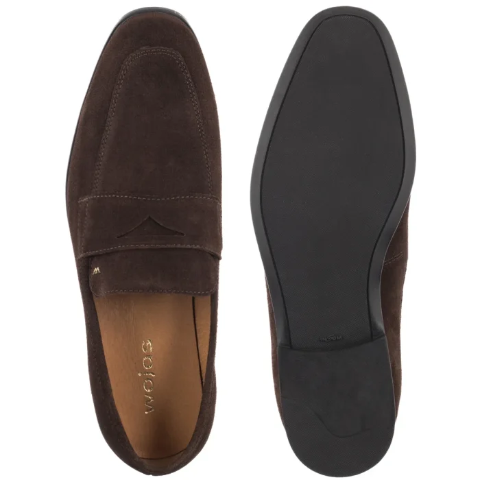 Loafersy Wojas Brązowe 10196-62 – zdjęcie 5