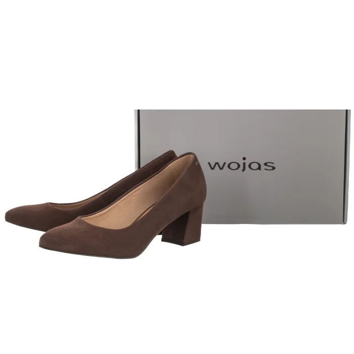 Czółenka Wojas Brązowe 9296-62 – zdjęcie 6