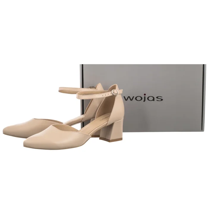 Czółenka Wojas Beżowe 35086-54 – zdjęcie 6