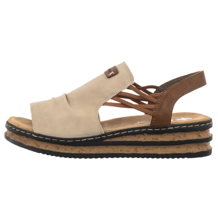 Sandały Rieker Beżowe 62962-60 Beige – zdjęcie 2