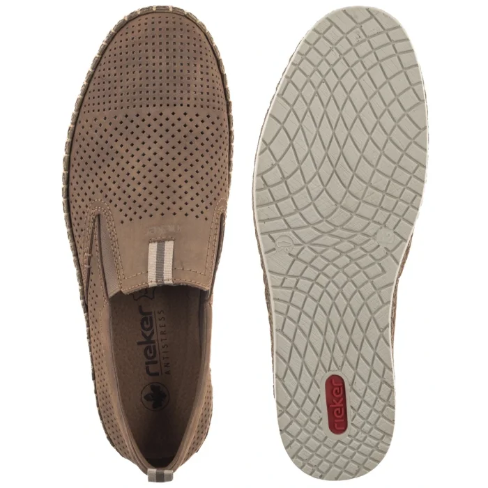 Mokasyny Rieker Brązowe B5286-25 Brown – zdjęcie 5